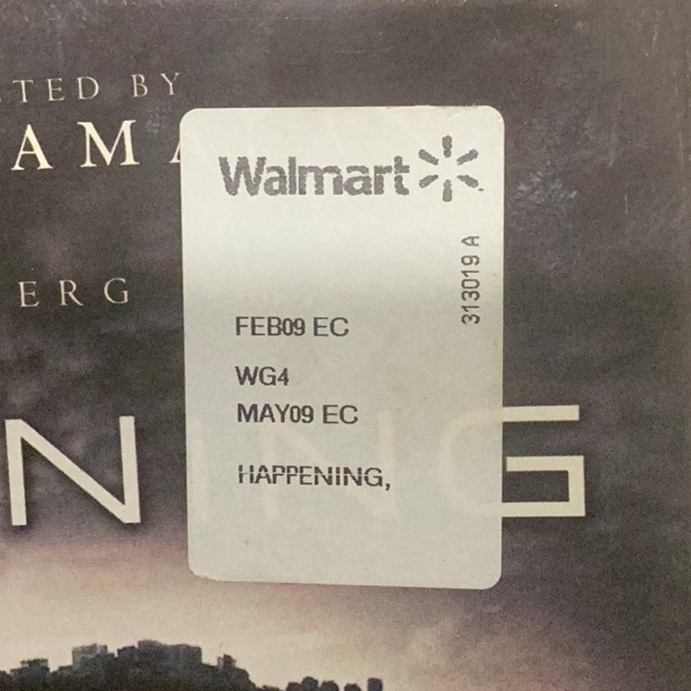Preowned Like New The Happening DVD 2008 Walmart White Label Non Fiction Film. - Picture 6 of 15